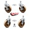 Service Caster 5 Inch High Temp Phenolic Wheel Swivel 12mm Threaded Stem Caster Brake, 2PK SCC-TS20S514-PHRHT-M1215-2-TLB-2 - alternate 4